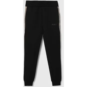 Chlapecké kalhoty Dětské tepláky Guess černá barva, vzorované J2YQ27.KB3P2.9BYX 99X, vel. 158-166