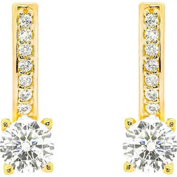 Náušnice Náušnice ze žlutého zlata s kameny 32938