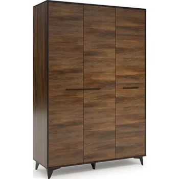 Šatní skříň Moderní třídveřová šatní skříň Frida S3D Gala vyberte odstín korpusu: ořech shirin