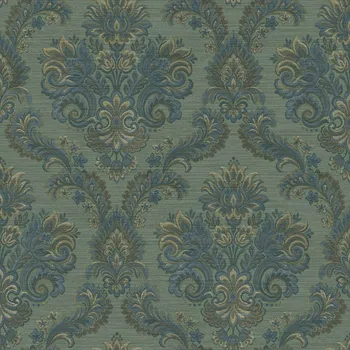 Tapeta Parato by Cristiana Masi Vliesová tapeta na zeď, zelená, zámecká, 35945, Ornamenta, Parato by Cristiana Masi, velikost 10,05 x 0,53 m