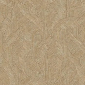 Tapeta Zambaiti Parati Luxusní vliesová tapeta na zeď, hnědo-béžová, listy, Z20111, Casa Chic, Zambaiti Parati, velikost 10,05 x 0,53 m