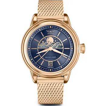 Hodinky Aviator Douglas Moonflight V.1.33.2.256.5 + 5 let záruka a dárek ZDARMA