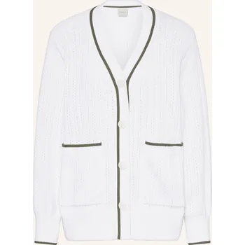 Dámský svetr Varley Dámský Pletený Kardigan Nissi, bílá / tmavě zelená, 34