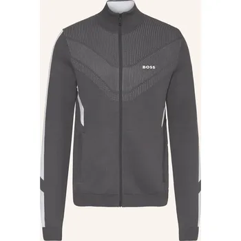 Pánská mikina Boss Pánská Tenisová Bunda Tennis Retro, tmavě šedá / bílá, XXL