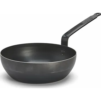 Pánev Pánev de Buyer, 5214.28, BLUE CARBON, hluboká, modrá ocel, průměr 28 cm, výška 9 cm, vysoké hrany