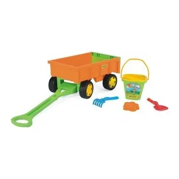 Hračka na písek Vozík/Vlečka dětská se setem na písek 5 ks Wader