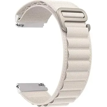 MůjMiBand.cz Alpský tah tkaný řemínek pro chytré hodinky 20mm Barva: hvězdně bílá