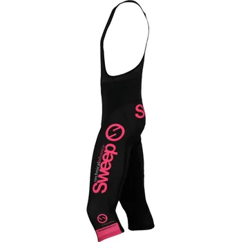 Cyklistické kalhoty SWEEP CYKLO K015 se šlemi - černá/růžová M