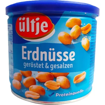 Slaná pochutina ÜLTJE Erdnüsse geröstet & gesalzen - solené pražené arašídy - 180g