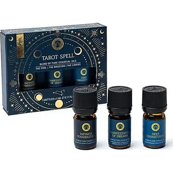 Esoterická kolekce esenciálních olejů - Tarotový rituál Aromaterapeutická sada, 3x 5 ml