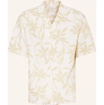 Pánská košile Calvin Klein Pánská Košile Resort Relaxed Fit Se Lnem, tmavě...