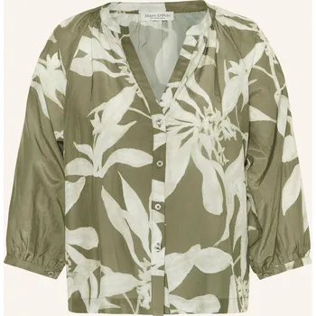 Marc O'polo Dámská Halenka S 3/4 Rukávem, olivová / světle...