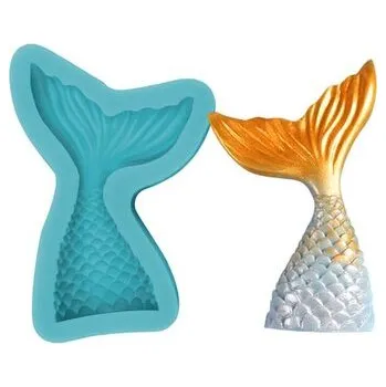 Forma na pečení Silikonová forma ocas mořská panna 8cm - Cakesicq