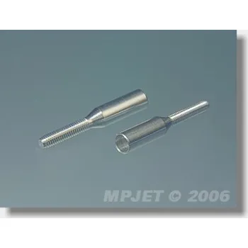 RC model auta Koncovka táhla Al pro carbon trubku pr.6/M3 2ks