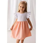 Vanessa oranžovobílé dívčí šaty-Lily Grey 140 / 10 let