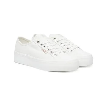 Pánská obuv Calvin Klein Jeans Tenisky Vulc Flatform Ctn Logo Tag YW0YW01838 Bílá 35