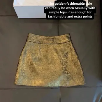 Dámská sukně Dámská sukně BF191 Barva: Zlatá, Velikost: XL