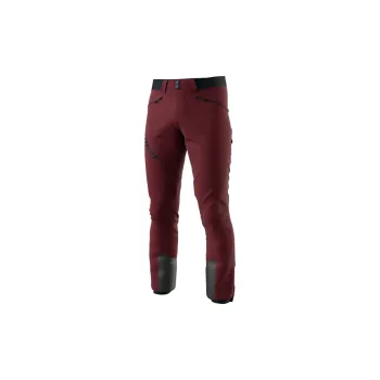 Snowboardové kalhoty Dynafit TLT Touring Dynastretch Pants Men burgundy 3010 S; Červená kalhoty + DÁREK DLE VÝBĚRU!