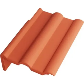 Střešní krytina BETONPRES OPTIMAL Krajní taška levá Cihlově červená režná