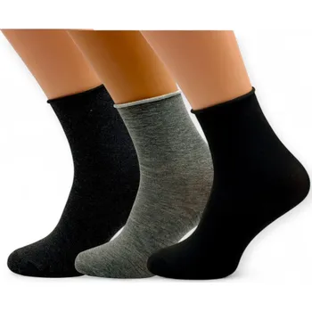 Pánské ponožky Zdravotní bavlněné ponožky dámské LW3010B - 6 párů - 35-38