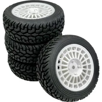 RC model auta Absima 1:10 Rally, cestovní auto Rally Street kompletní kola Rally, Street bílá 4 ks