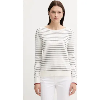 Pánské oblečení Svetr Tommy Hilfiger WW0WW40099 bílá 00X, vel. M