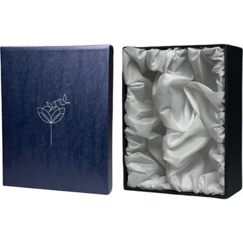 Rottweis Svatební dárková krabice na 2 sklenice na víno Kolibříci MODRO BÍLÁ velikost L