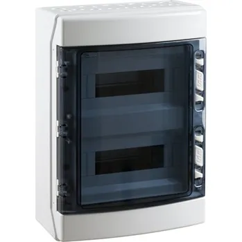 Rozvaděč NEW ECOLOGY rozvodnice šedá,2x12M,ABS, IP65 IDE CDN24PT/RR