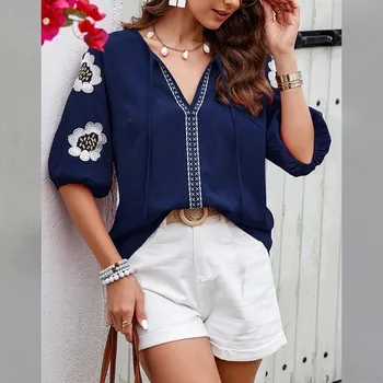 Dámská halenka Dámská halenka BF115 Barva: Tmavě Modrá, Velikost: S