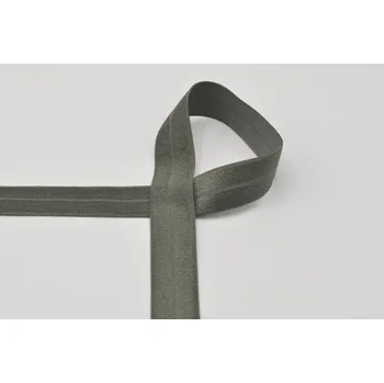 Textilie Strima Lemovací elastický proužek, 20 mm - army