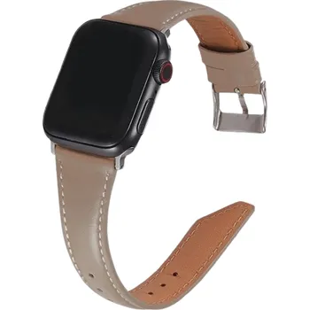 Řemínek na hodinky Kožený COLORFULL SLIM řemínek na Apple Watch - Meruňkový Šířka uchycení řemínku: 38/40/41/42mm, Barva: Meruňka IR-AWKRTS04