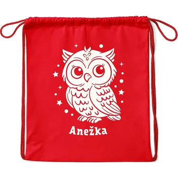 Městský batoh Vak Sova se jménem Barva: Červená