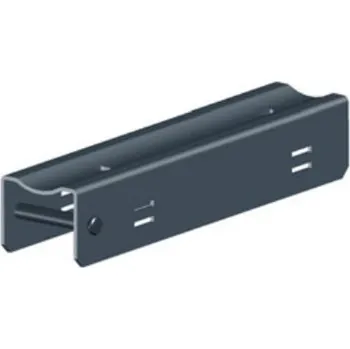 Příslušenství pro plot Držák podhrabové desky 200x40 mm, na kulatý sloupek, ZN+PVC antracitově šedá