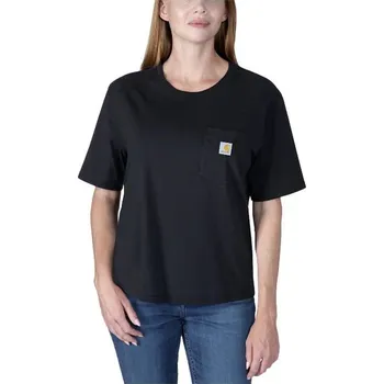 Dámské tričko Carhartt dámské triko Loose Fit Lightweight Short-Sleeve Crewneck T-Shirt L black