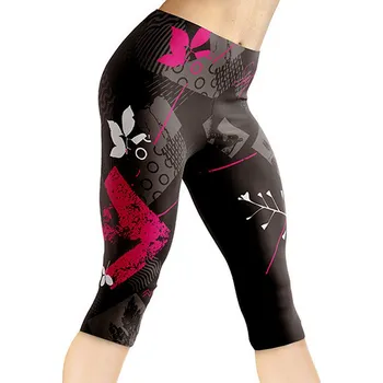 Dámské legíny SWEEP SWPT127 černá/růžová S