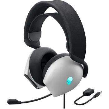 Sluchátka DELL náhlavní souprava AW520H/ Wired gaming Headset/ sluchátka + mikrofon/ bílá