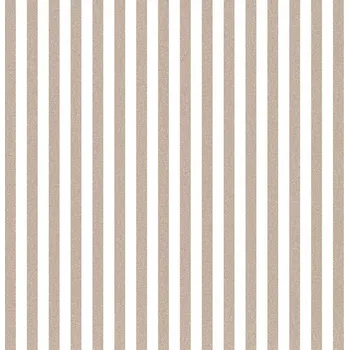 Tapeta Parato by Cristiana Masi Vliesová tapeta na zeď, hnědá, imitace látky, pruhy, 38437, Top Stripes, Parato by Cristiana Masi, velikost 10,05 x 0,53 m