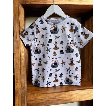 Chlapecké tričko Tricko Lego kostky I Tričko popcorn Velikost: 104, Motiv: Piráti