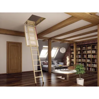 Schodiště Půdní schody FAKRO LWT Stavební otvor: 80x120 cm, Výška: 280 cm