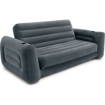 Pohovka Intex Nafukovací pohovka Air Sofa Comfort 2v1 šedá