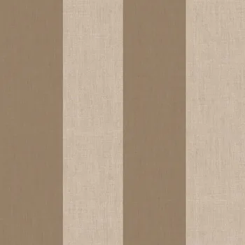 Tapeta Parato by Cristiana Masi Vliesová tapeta na zeď, hnědá, imitace látky, pruhy, 38479, Top Stripes, Parato by Cristiana Masi, velikost 10,05 x 0,53 m