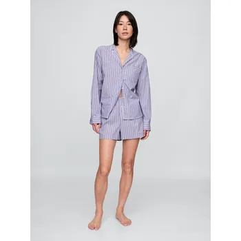 Dámské pyžamo GAP Pyžamové popelínové kraťasy - Dámské GAP bílá | světle modrá | červená 3336017