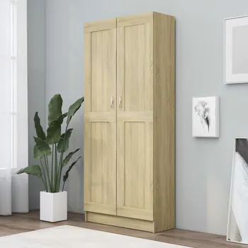 Knihovna Knihovna kouřový dub 82,5 x 30,5 x 150 cm kompozitní dřevo