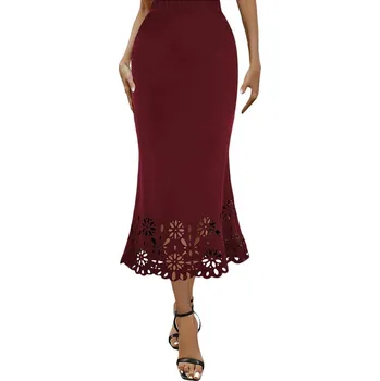 Dámská sukně Dámská sukně BF204 Barva: Bordová, Velikost: 2XL