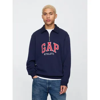 Dámská mikina GAP Polo mikina s logem - Pánské GAP modrá 3331405