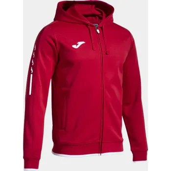 Pánská mikina Mikina s kapucí JOMA OLIMPIADA Hoody červeno bílá Velikost: 2XL