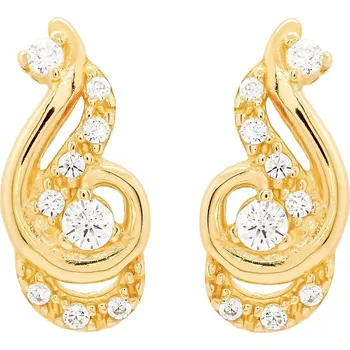 Náušnice Náušnice ze žlutého zlata se zirkony 7452390010107800