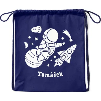 Městský batoh Vak Kosmonaut se jménem Barva: Modrá