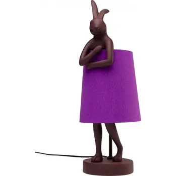Lampička KARE Design Stolní lampa Animal Rabbit - červená/fialová, 50cm