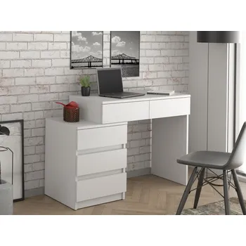 Stůl se zásuvkami, 78 x 90 x 47 cm, bílá